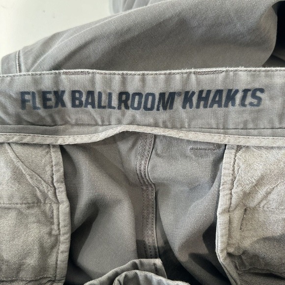 Duluth Trading Flex Ballroom Khakis Mens 40x30 Gray Canvas Pants Workwear - Picture 11 of 12